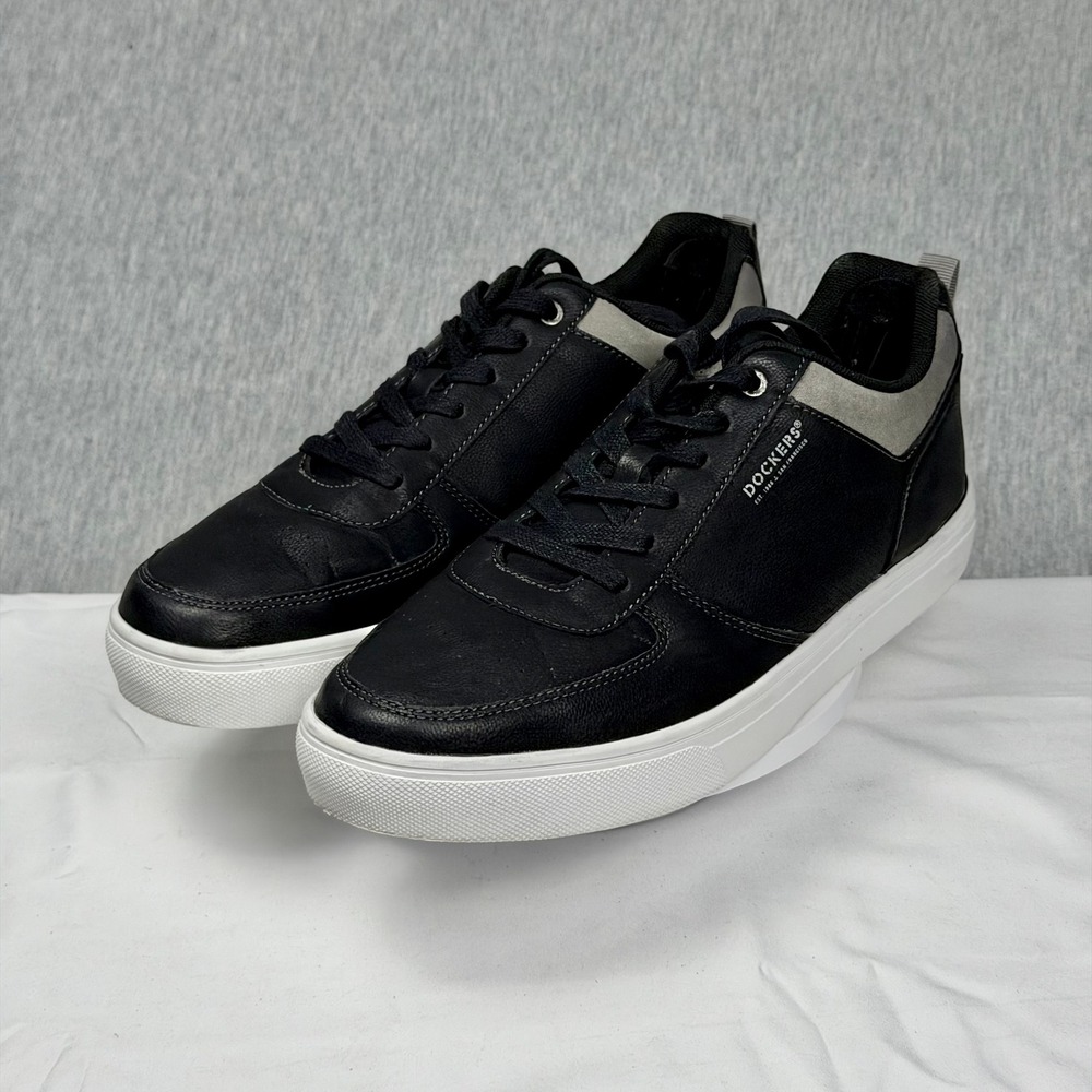Dockers Mens 90-92005 Black Grey Low Top Casual Sneakers Size 11.5M DK226968